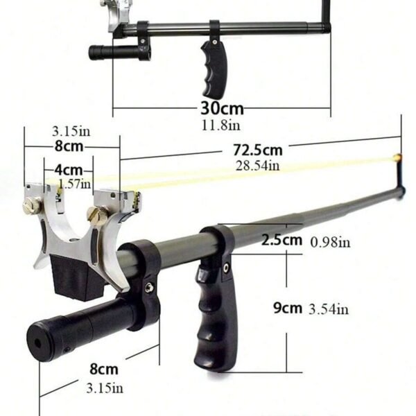 Outdoor Hunting Telescopic Slingshot With A Flat Rubber Band，For Outdoor Shooting Practice And Competition,Outdoor Hunting And Fish Shooting Slingshot