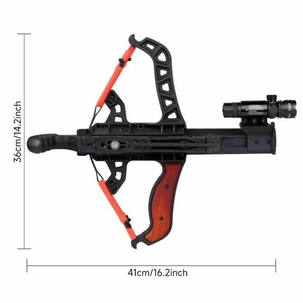 60LBS Laser Aiming Carbon Arrow Dual use Compound Bow Multi Strand Rubber Band Pulley Bow Outdoor Hunting and Shooting Slingshot