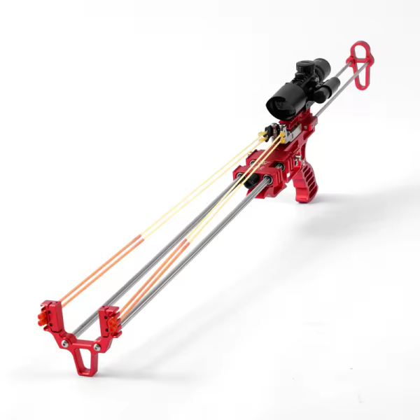 Telescopic Long Rod Slingshot Shooting Precision Sling Shot Hunting With Professional Hunting Accessories