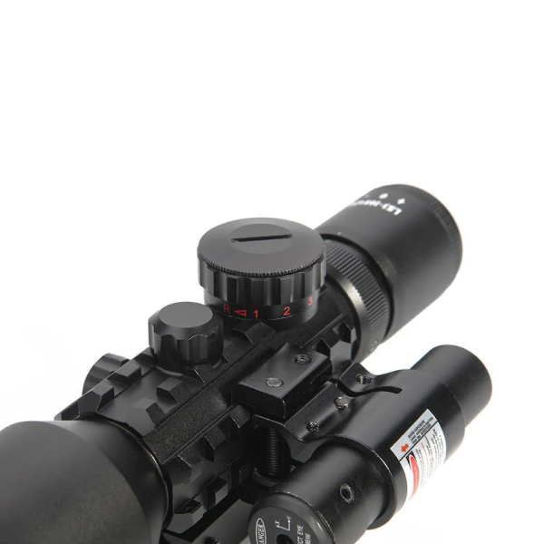 3-10X42E M9 Holographic Sight Scope Wide-field Riflescope with Red Laser and Herring Bone Strutting - Image 6