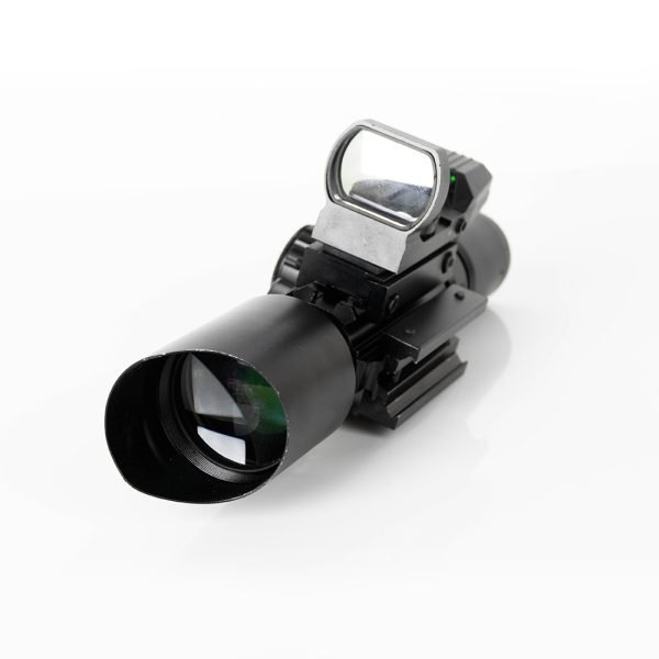 3-10X42E M9 Holographic Sight Scope Wide-field Riflescope with Red Laser and Herring Bone Strutting - Image 14