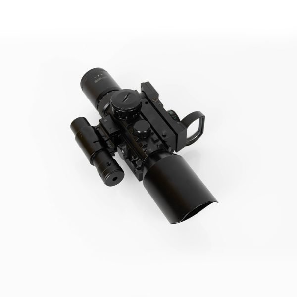 3-10X42E M9 Holographic Sight Scope Wide-field Riflescope with Red Laser and Herring Bone Strutting - Image 12
