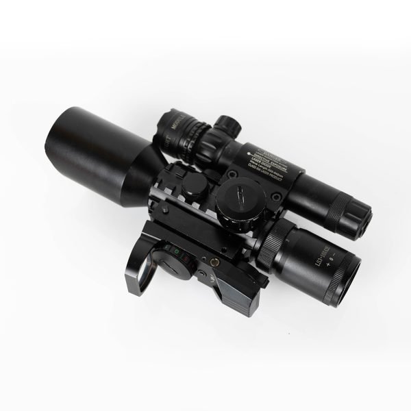 3-10X42E M9 Holographic Sight Scope Wide-field Riflescope with Red Laser and Herring Bone Strutting - Image 10