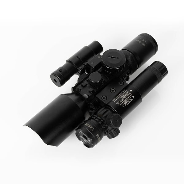 3-10X42E M9 Holographic Sight Scope Wide-field Riflescope with Red Laser and Herring Bone Strutting - Image 11