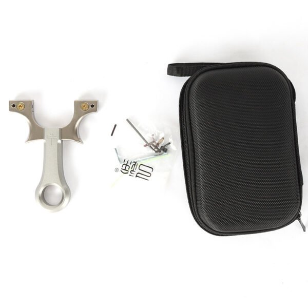 Slingshot portable quick clip professional standard new stainless steel quick pressure outdoor flat leather dragonfly slingshot